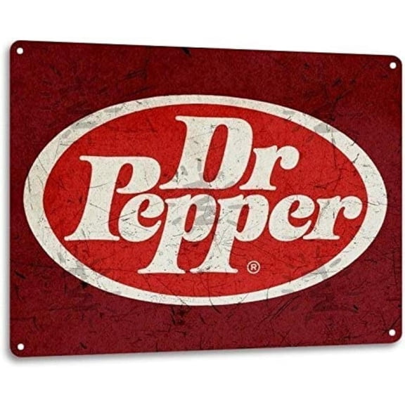 Kexle Dr. Pepper Soda Pop Store Advertising Vintage Look Retro Wall Decor Bar Metal Tin Sign 8x12in