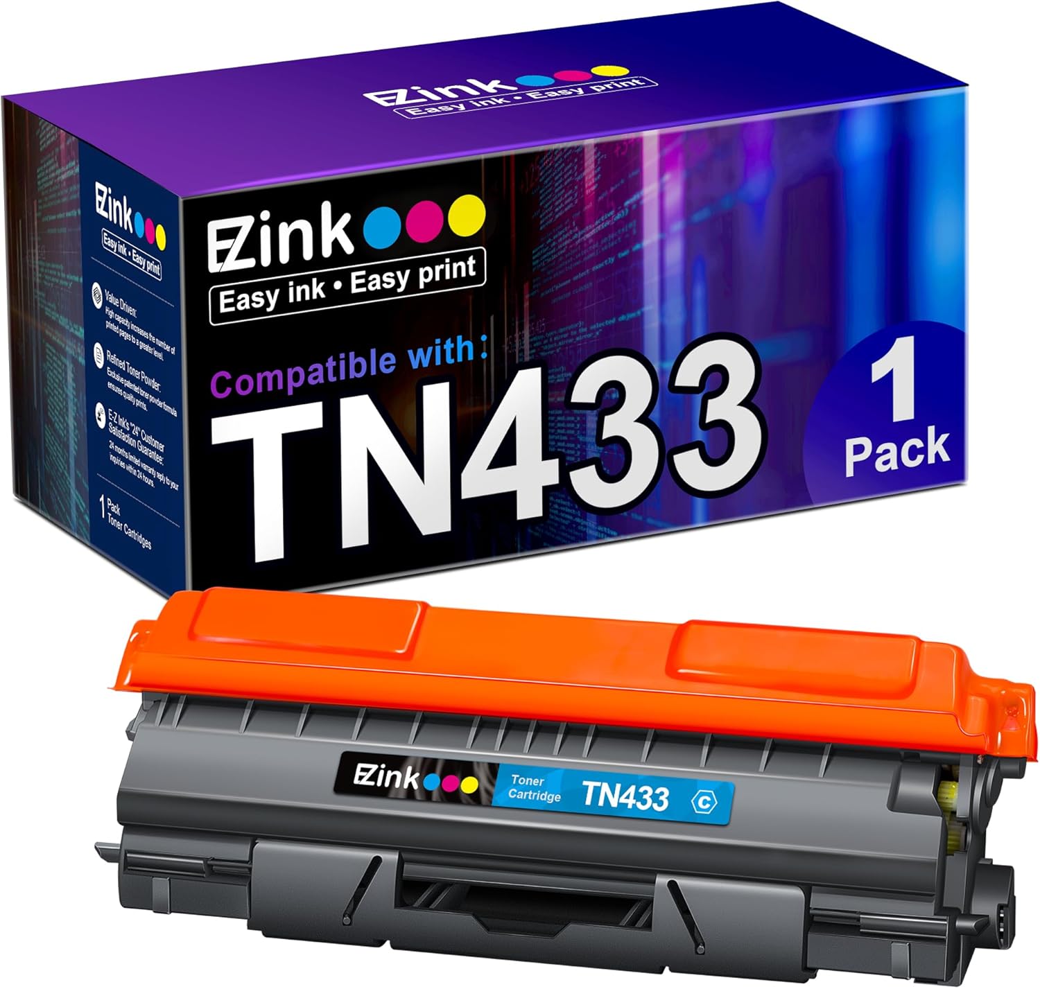 Compatible Toner Cartridge Replacement for Brother TN433 TN433 TN433bk