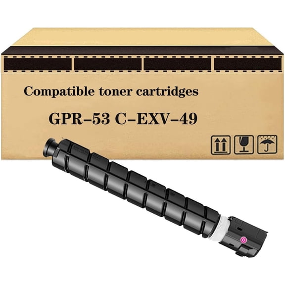 Compatible Toner Cartridge Replacement for Canon GPR-53 C-EXV-49 Toner High Yield for Image Runner Advance C3130L C3222L C3226 DX C3830 C3835 C3826 Printer