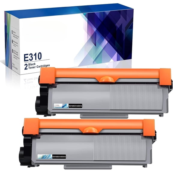 ab Compatible Toner Cartridge Replacement for Dell E310 E310dw E514 E515 P7RMX PVTHG 593-BBKD Compatible with Dell Wireless Monochrome E310dw E515dw E514dw E515dn Printer (2 Black, High Yield)