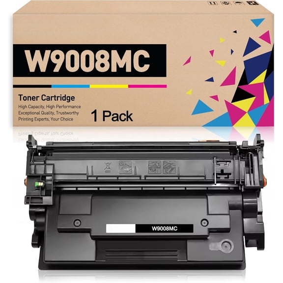 Compatible Toner Cartridge Replacement for HP W9008MC Black Toner Cartridge W9008 for HP Managed E50145dn Flow MFP E52645c E52645dn Printer ( Black 1-Pack)