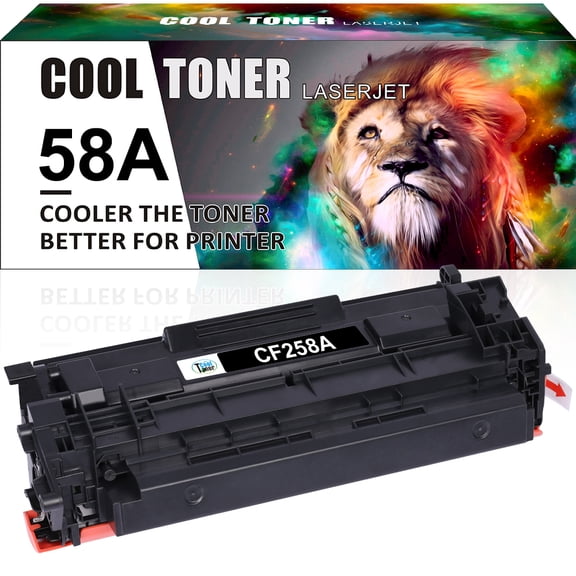 Compatible Toner Cartridge Replacement NO-CHIP for HP 58A CF258A for HP Pro M404n M404dn M404dw MFP M428fdw M428dw M428fdn M404 M428 Printer Black, 1-Pack
