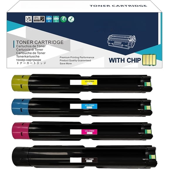 Compatible Toner Cartridge Replacement for Xerox Versalink C7000 C7000/DN C7000/N C7000V/DN C7000V/n C7001VT 106R03757 106R03760 106R03759 106R03758 High Yield