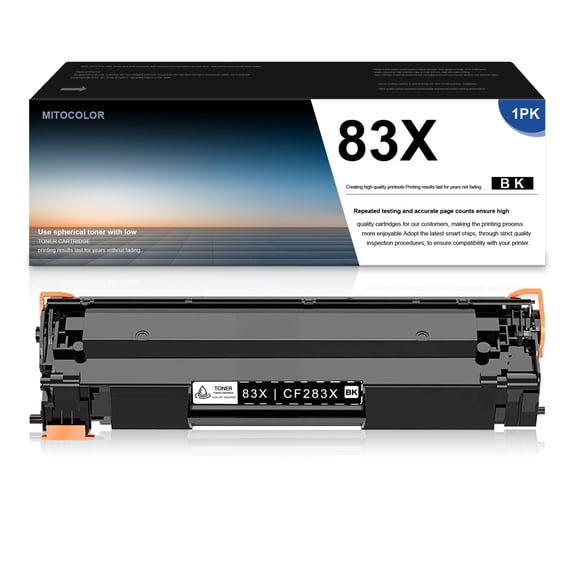 Compatible Toner Cartridge Replacement for HP 83X CF283X 283X (1 Pack) Works with Pro MFP M225dw M225dn M201dw M201n Series Printer Black