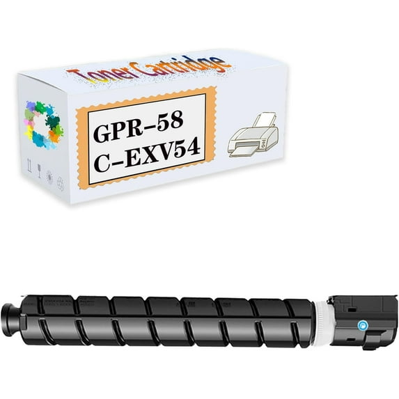 Compatible Toner Cartridges Replacement GPR-58 C-EXV54 for Canon Image Runner Advance C356i Ⅱ C356P Ⅱ C256i Ⅱ C356iF Ⅲ C256i Ⅲ C356P Ⅱ Printers, High Yield 15,000 Pages