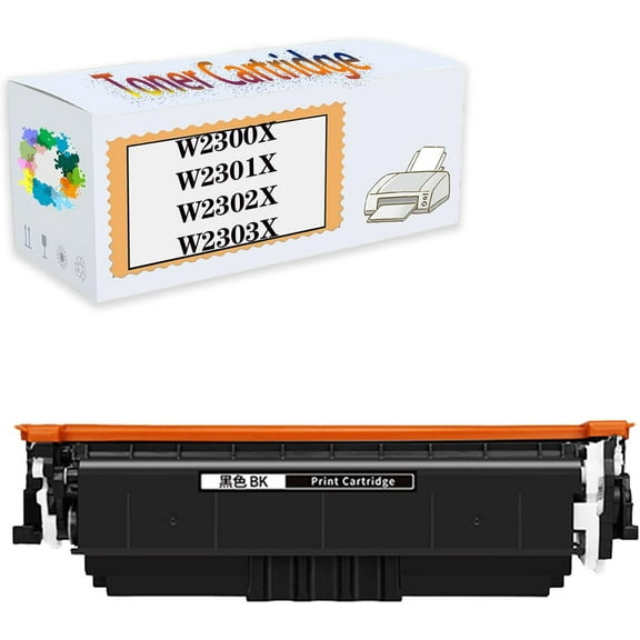 Compatible Toner Cartridges Replacement W2300X W2301X W2302X W2303X for HP 4201-4203CDN 4201-4203DN 4201-4203DW MFP 4301-4303DWE Printers, High Yield 7,500 Pages