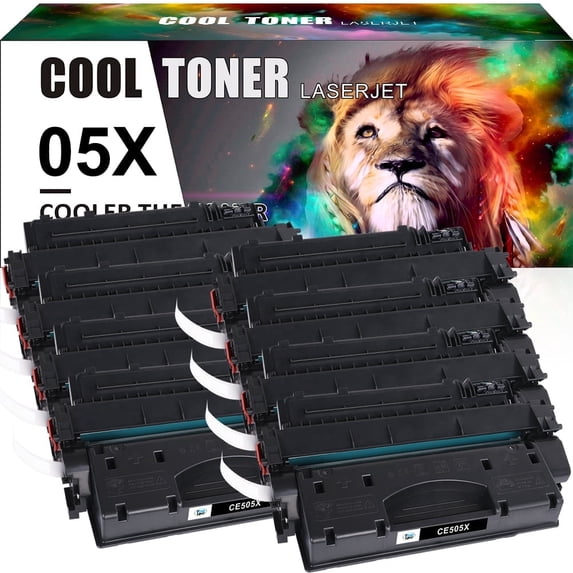 Compatible Toner Replacement for HP 05X CE505X for Laserjet P2055 P2055d P2055dn P2055x 2053 2054 2055 2056 2057 P2050 Printer Ink Black, 8-Pack