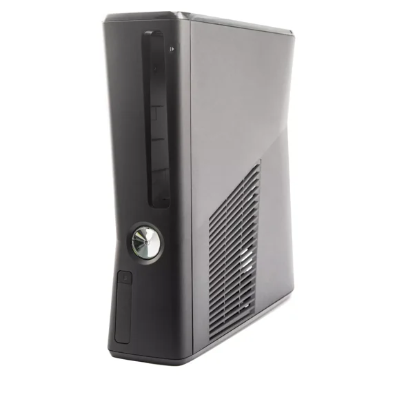 Compatible Top & Bottom Casing (Black) - Xbox 360 S