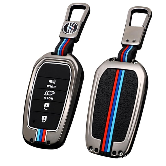 Compatible with Toyota Key Fob Cover,2024 2025 Tundra Gand highlander Tacoma Highlander Prius Sequoia Crown Venza Corolla Cross Bz4x Key Fob Case,Metal Shell & Soft Silicone Protection