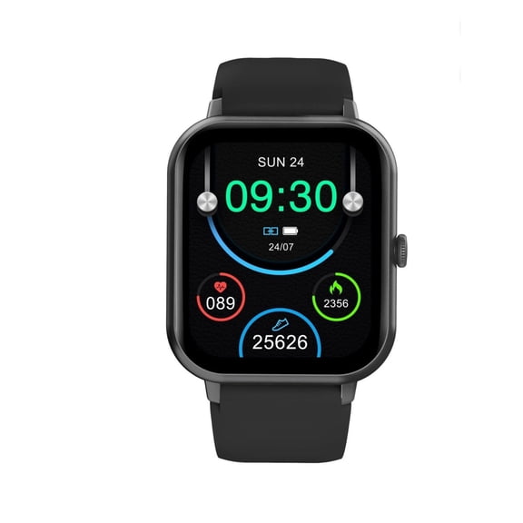 Compatible for Ulefone Power Armor 16S Waterproof Smart Watch with Voice Command for Men, Health Monitor, Bluetooth Call, Heart Rate, and 7-Day Battery Life - Black