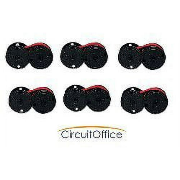 Compatible Universal Calculator Spool EPC B / R Black and Red Ribbons, Works for Triumph Adler 121 P, Triumph Adler 121 PD, Triumph Adler 121 PD Plus, Triumph Adler 1210
