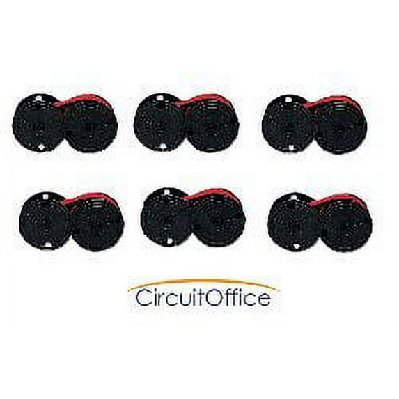 Compatible Universal Calculator Spool EPC B / R Black and Red Ribbons, Works for Casio DR 4000, Casio DR 420, Casio DR 6220 P, Casio DR 6220 R