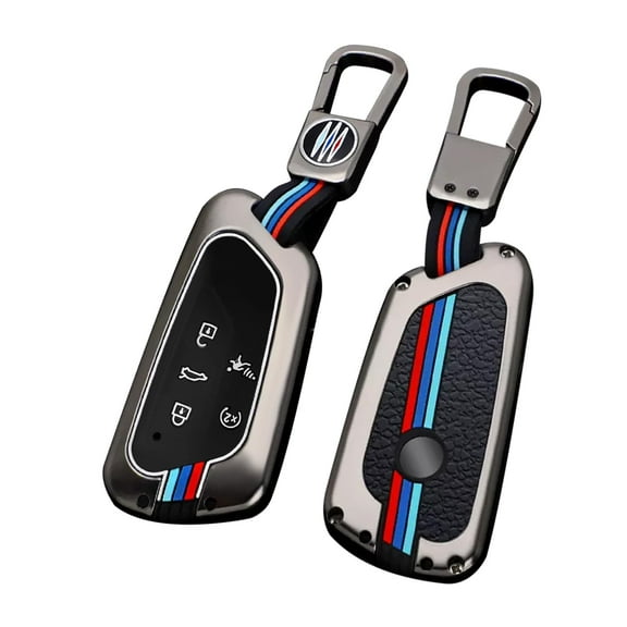 Compatible with Volkswagen Key Fob Cover Atlas Golf ID.4 Atlas Cross Sport,2022-2024 Golf ID.4 2024 2025 Atlas Cross Sport/Atlas Key Fob Case,Metal Shell & Soft Silicone Protection