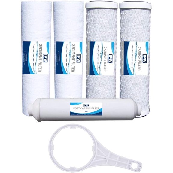 Compatible Watts 5-PK-4SV Premier 1-Year 4-Stage Reverse Osmosis Replacement Filter Kit, 5-Pack by IPW Industries Inc