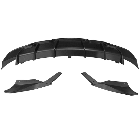 Compatible With 17-23 Tesla Model 3 Rear Bumper Lip Diffuser Aprons 3PC Matte Black