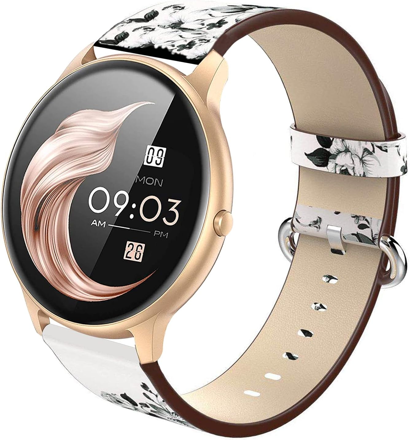 Compatible With Agptek Smart Watch Band, Quick Release Leather Watch