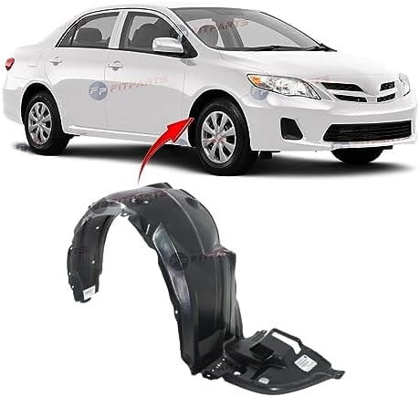 Passenger Side Fender Liner For 2011-2013 Toyota Corolla - Right Front Splash Guard