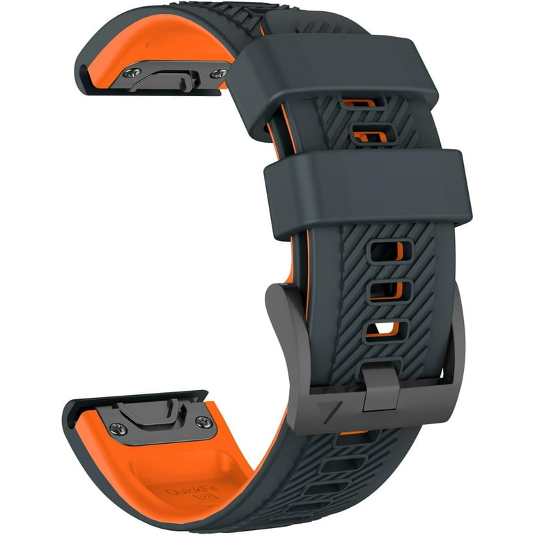 Compatible With Garmin Fenix 7 Band 22Mm Soft Silicone Watch Band Replacement For Fenix 7 Pro Fenix 6 Fenix 6 Pro Fenix 5 Fenix 5 Plus Forerunner 935 Forerunner 945 Approach S60 Smartwatch Walmart