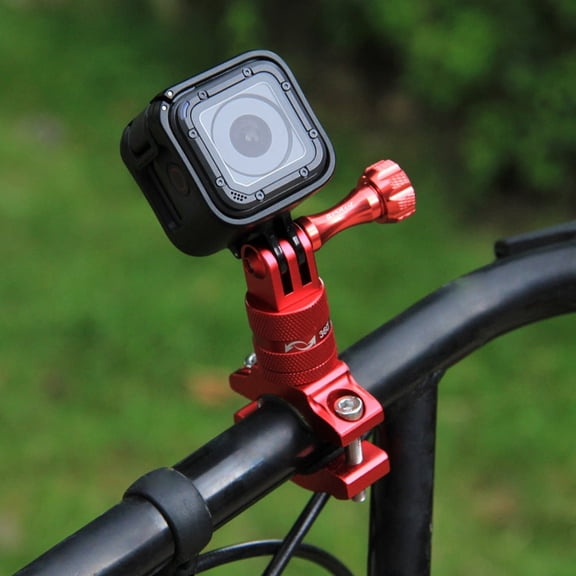 Compatible With GoPro Action Cameras Aluminum Alloy Handlebar Mount Professional 360 Degree Rotary Securement