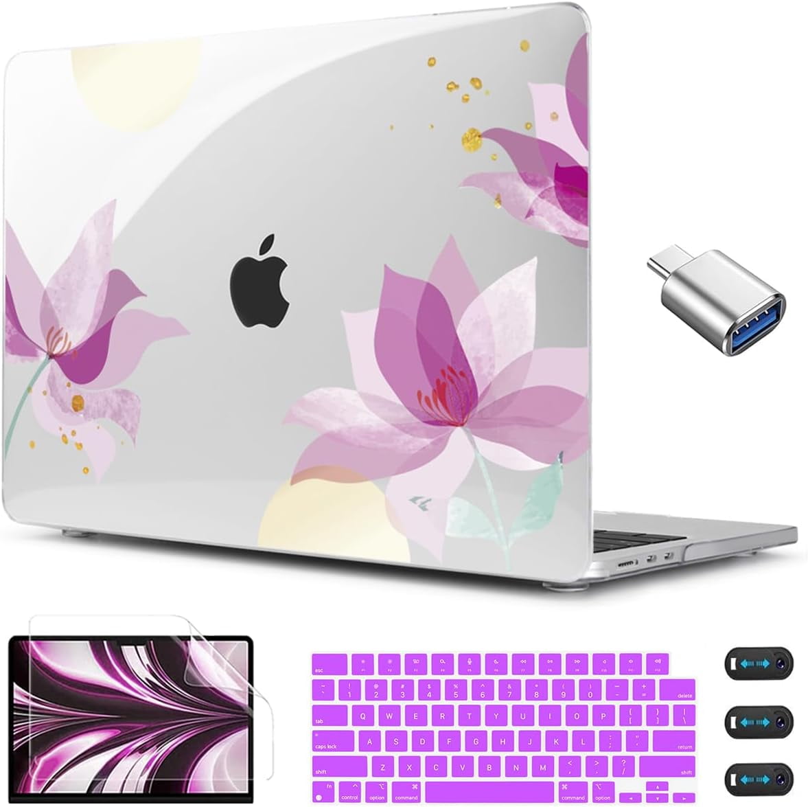 Compatible With Macbook Air 13.6 Inch Case 2024 2022 Release A3113 M3