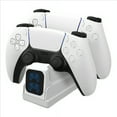 thumbnail image 1 of Fast-Charging Base Compatible with PS5 Controller with LED Display-White, 1 of 6