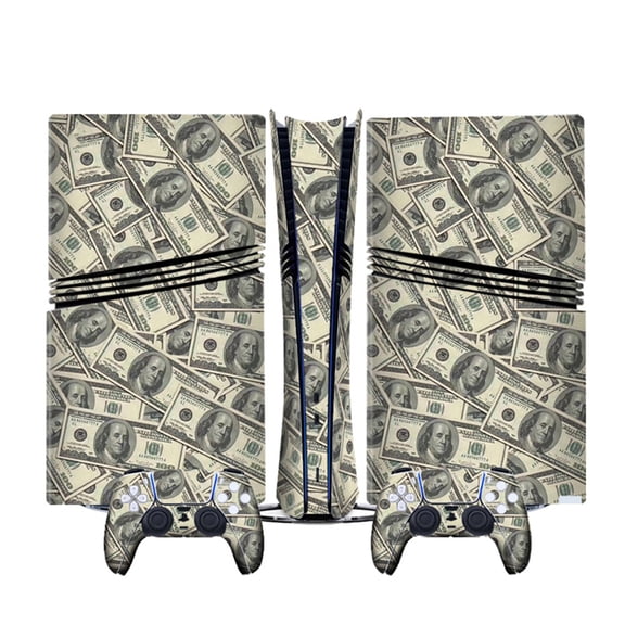 Compatible With PS5 Pro Consoles Cartoon Anime Stickers Set, Cute Custom Decals with Game Controller Skin-LX-A4180