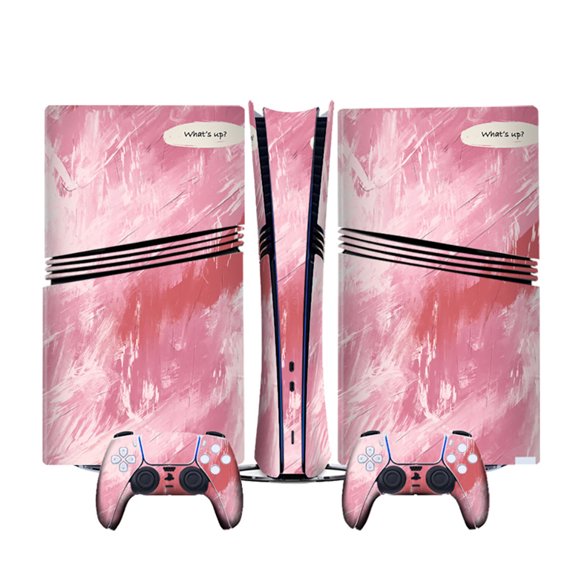 Compatible With PS5 Pro Consoles Cartoon Anime Stickers Set, Cute Custom Decals with Game Controller Skin-LX-A5101