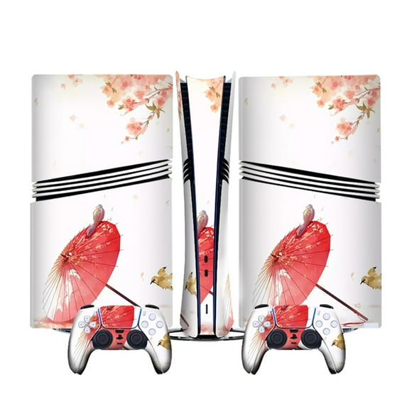 Compatible With PS5 Pro Consoles Cartoon Anime Stickers Set, Cute Custom Decals with Game Controller Skin-LX-B2038