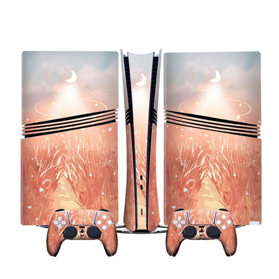 Compatible With PS5 Pro Consoles Cartoon Anime Stickers Set, Cute Custom Decals with Game Controller Skin-LX-B3185