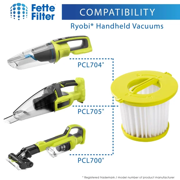 Compatible With Ryobi One+ 18V Handheld Vacuum Models Pcl700 Pcl704 Pcl705