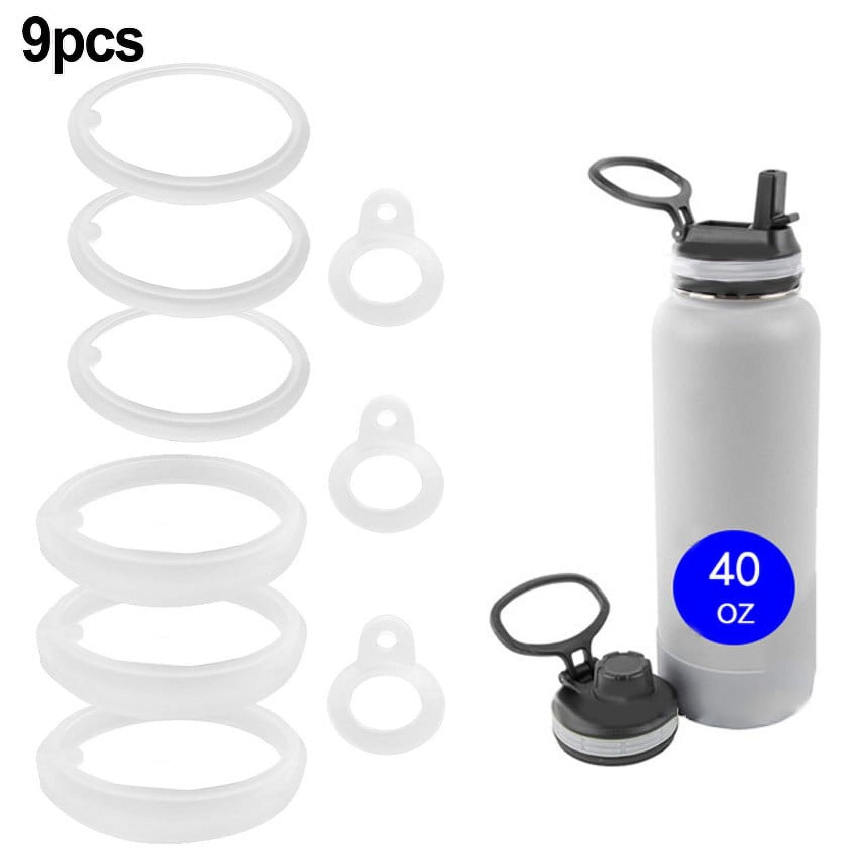 BOSORIO 4 Pack Gaskets Compatible with ThermoFlask 16oz 24oz 32oz 40oz  Water Bottle with Straw Lid, Replacement O Ring Rubber Seals Part（Not for  Spout