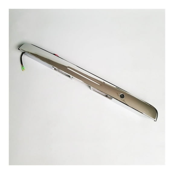 Compatible With Toyota Hiace Commuter Quantum 2005-2018 Model Tailgate Garnish Rear Door Handle Cover Chrome With Light License Lamp