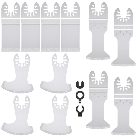 Compatible With Universal Oscillating Multitools 12 Pcs Diamond Blade Set Professional Material Severing
