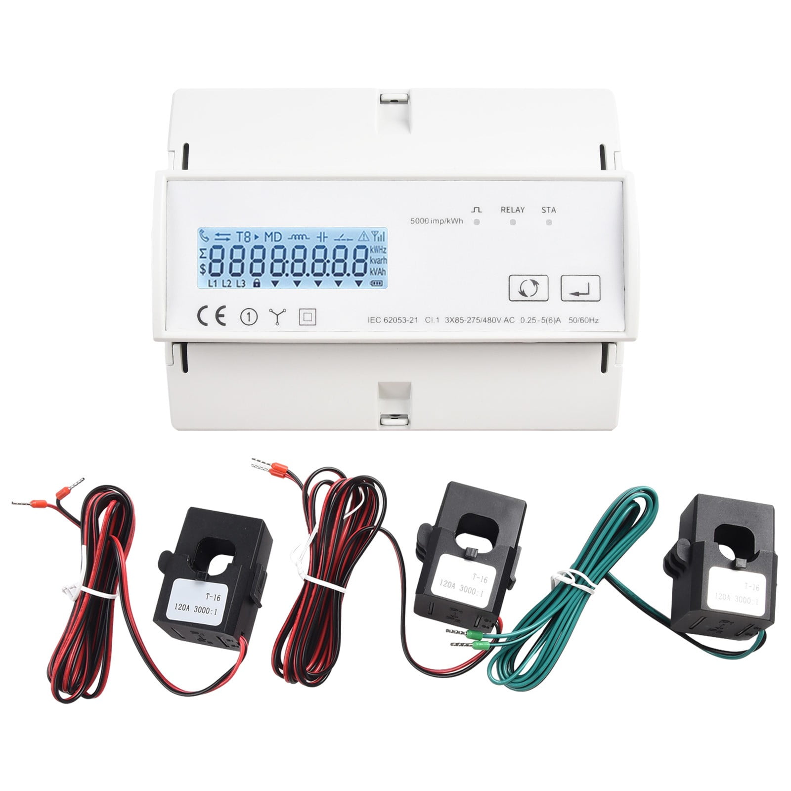 Compatible With for Tuya Wifi Three Phase Bidirectional Energy Meter