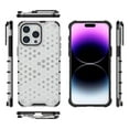 thumbnail image 1 of Compatible With iPhone 12 Pro Max Phone Case Honeycomb Design Military Grade Protection Shockproof Rugged Thickened Edges Solid Color Plain Lightweight Phone Cover, White, 1 of 1