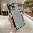 thumbnail image 1 of Compatible With iPhone 13 Case Glitter Powder Bling Rhinestone Sparkle Shiny Bumper Design Soft Silicone Luxury Fashion Protective Shockproof Phone Case for Women or Girls,Green, 1 of 9