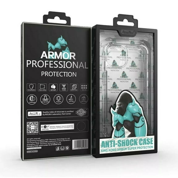 Compatible With iPhone 15 Pro King Kong Anti Burst Case Shockproof Armour Soft