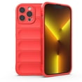 thumbnail image 1 of Compatible With iPhone 15 Pro Phone Case Silicone Shockproof Solid Color Anti-Fingerprint Shield Design Lightweight Plain Phone Cover for iPhone 15 Pro for Women or Men,Red, 1 of 10