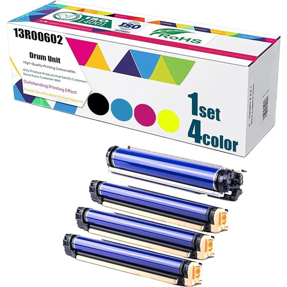Compatible for Xerox DocuColor 240 DocuColor 242 DocuColor 250 DocuColor 252 Printers, 13R00602 Drum Unit (with chip) , High Yield 80000 Pages, Convenient to Install Eco