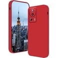 thumbnail image 1 of Compatible with Xiaomi 13 Lite Case Shockproof, Liquid Silicone Ultra Slim Protective Xiaomi 13 Lite Phone Case Soft Anti-Scratch Cover with Full Body Protection Cases (Red), 1 of 14