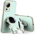 thumbnail image 1 of Compatible with Xiaomi 13 Lite Case for Women, Ultra Soft Xiaomi 13 Lite Phone Case Silicone TPU Plating Cute Astronaut Pattern Cases with Stand Cover (Green), 1 of 14