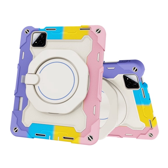 Compatible with for Xiaomi Pad 7 / Pad 7 Pro Case 11.2" Tablet Case,3in1 Armor Heavy Shockproof Protective Rotundity Bracket with Shoulder Strap[Without Screen Protector & Pen] - A