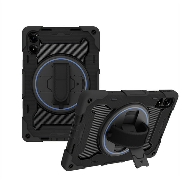 Compatible for Xiaomi Poco Pad Case 12.1" 3in1 Armor Heavy Shockproof Protective Rugged Kickstand with Shoulder Strap[Without Screen Protector & Pen] - F