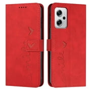 Compatible Xiaomi Redmi NOTE 11T PRO 5G Wallet Case Side Buckle Shockproof Flip Cover Full Protection Skin Feeling And Love Card Insertion