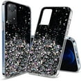 thumbnail image 1 of Compatible with Xiaomi Redmi Note 11 Pro Case Glitter Clear Sparkly Cases Shockproof Xiaomi Redmi Note 11 Pro Phone Case for Women Silicone Cute Slim Bling Protective Case (Redmi Note 11 Pro, Black), 1 of 10