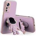 thumbnail image 1 of Compatible with Xiaomi Redmi Note 12S Case for Women Men, Ultra Soft Redmi Note 12S Phone Case with Stand Silicone TPU Plating Cute Astronaut Pattern Cases Cover (Purple), 1 of 14