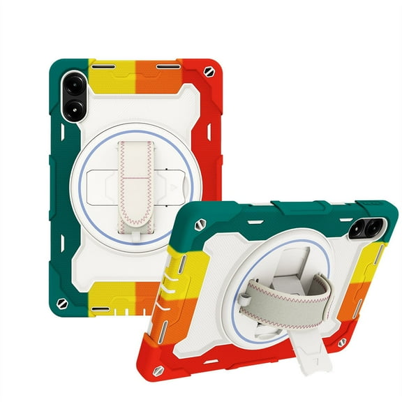 Compatible for Xiaomi Redmi Pad Pro Case 12.1" 3in1 Armor Heavy Shockproof Protective Rugged Kickstand with Shoulder Strap[Without Screen Protector & Pen] - B