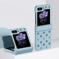 thumbnail image 1 of Compatible with Z Flip 5 Cute Case Cool Hollow Star Frosted Matte Lightweight Shockproof Anti-Scratch Hinge Protection Fashion Luxury Shockproof Cover for Women Girls, 1 of 9