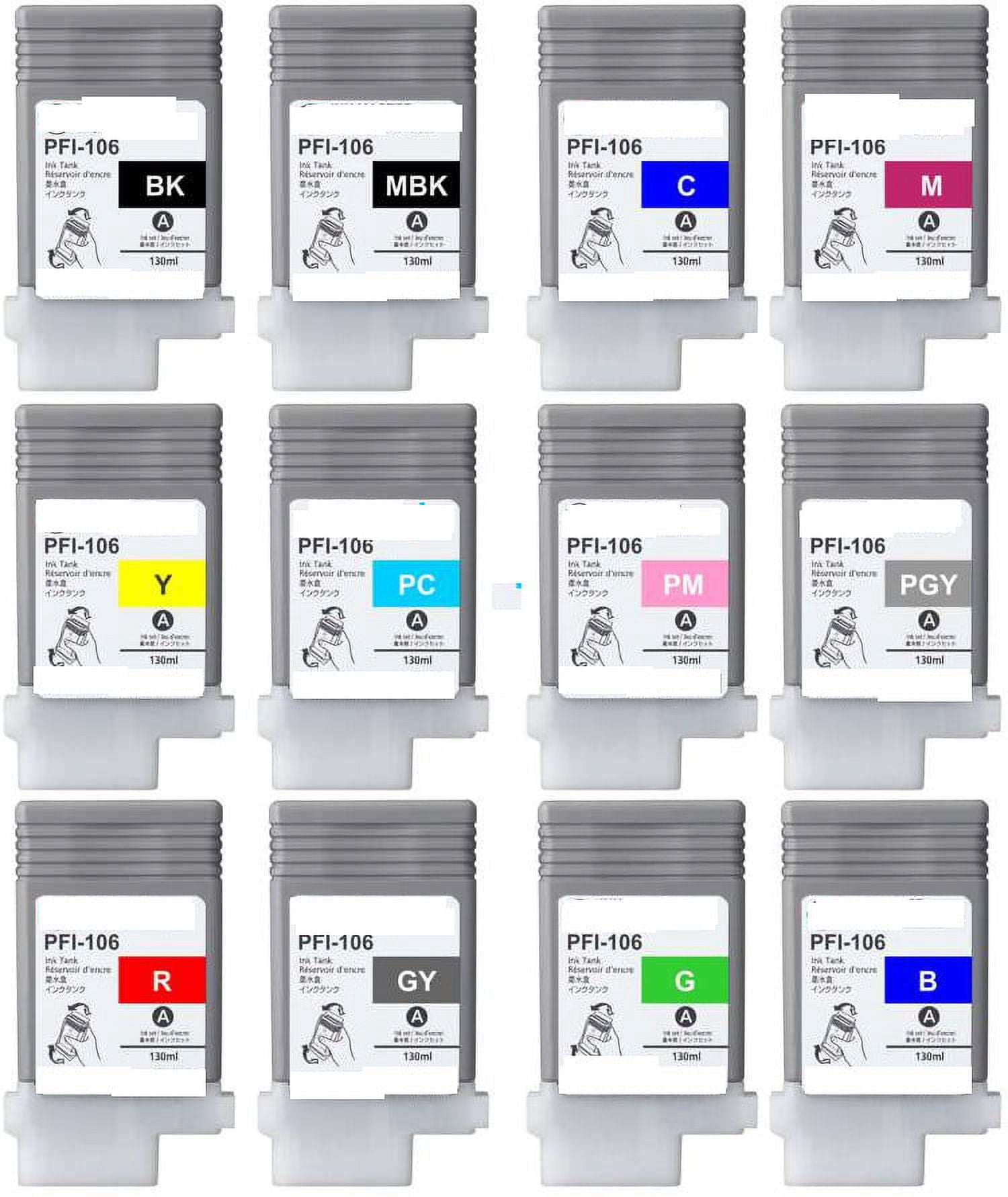 Compatible cartridges Multipack for Canon PFI-106 - 12 pack