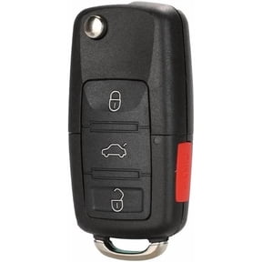 Compatible for 4 Button Remote Flip Folding Car Key Shell for VW MK4 Bora Golf 4 5 6 Passat Polo Bora Touran